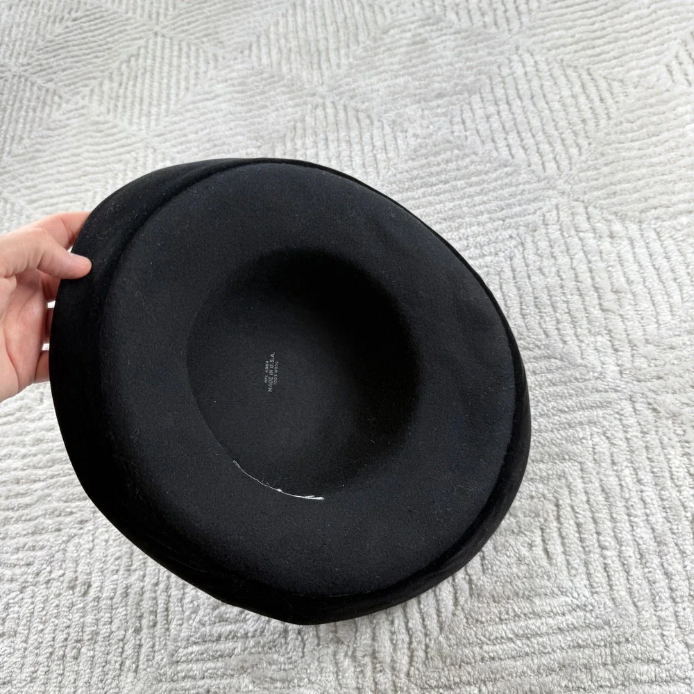 Street Smart Betmar Bowler Hat Women's Black Wool Felt Vintage Derby Retro Mod